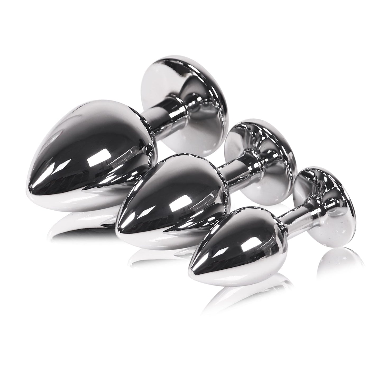 Metalen Buttplug Set - Blauw - OHYES.nl