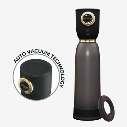 Automatische penispomp met auto vacuüm technologie en cockring