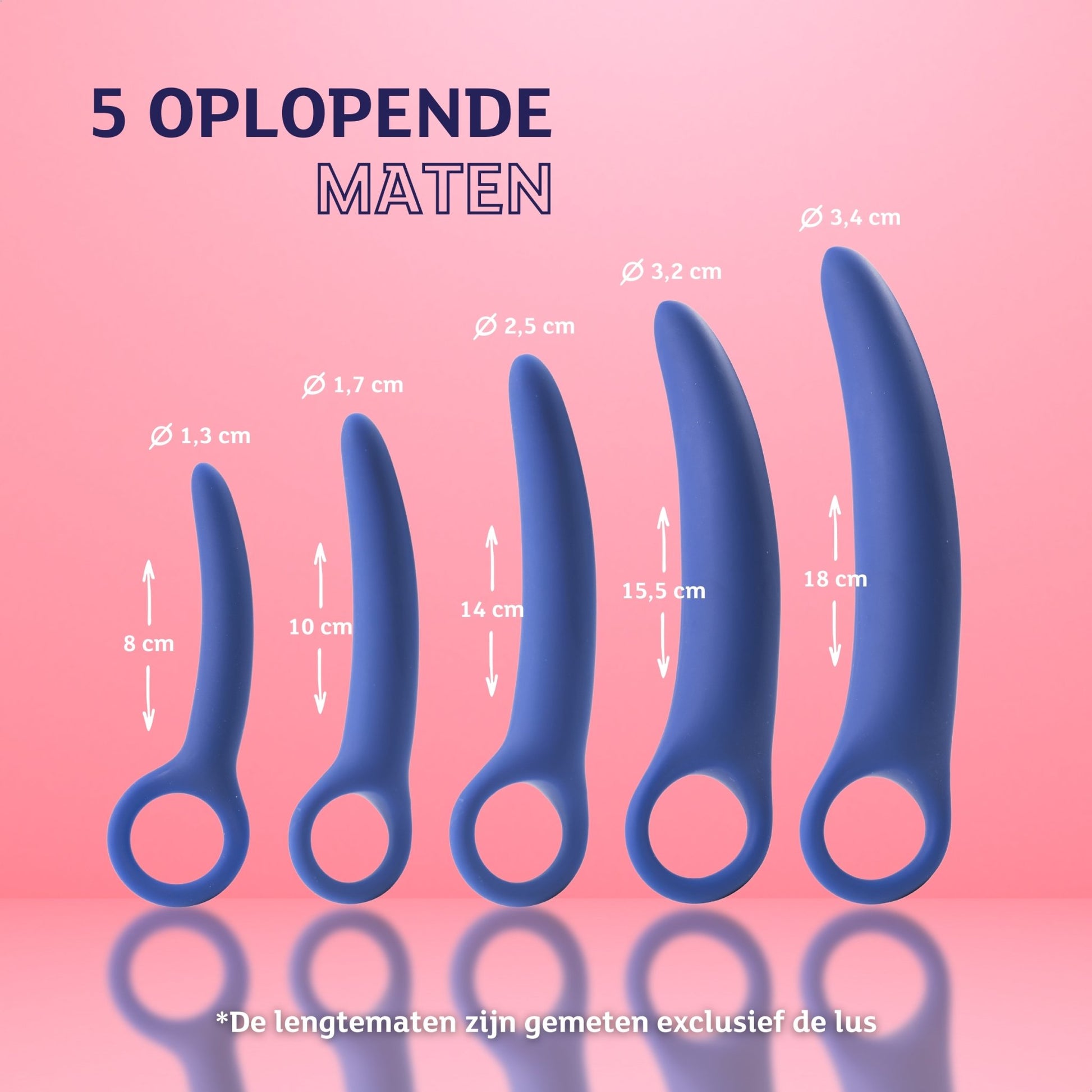 Vaginale Dilator set - 5 delig - OHYES.nl